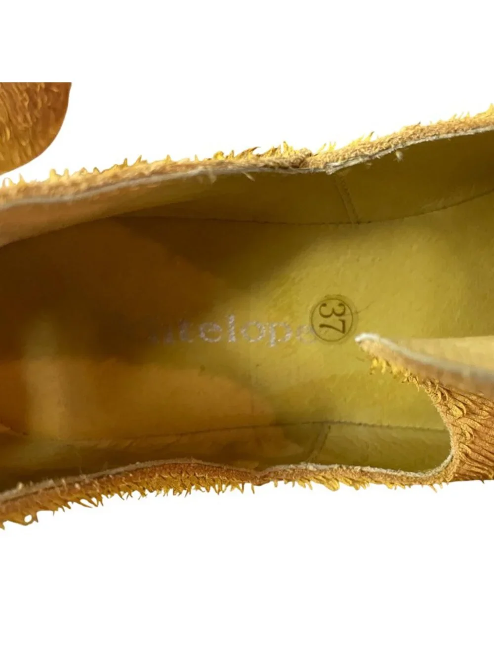 Antelope Comfy Slip On Sneaker Shoes J41 Sailor Mustard Yellow Sz 37 (EU)